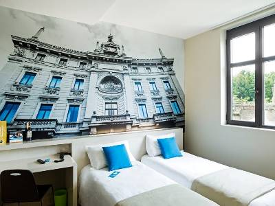 bedroom 1 - hotel b and b hotel milano san siro - milan, italy