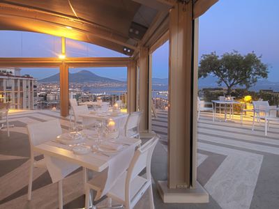 restaurant - hotel renaissance mediterraneo - naples, italy
