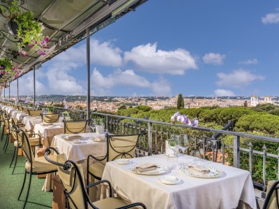 restaurant - hotel splendide royal - rome, italy