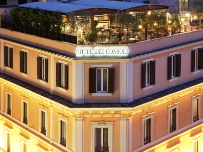exterior view - hotel dei consoli - rome, italy