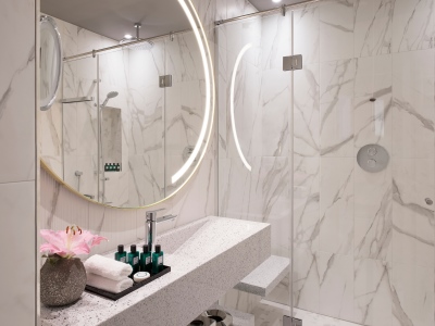 bathroom - hotel sofitel villa borghese - rome, italy