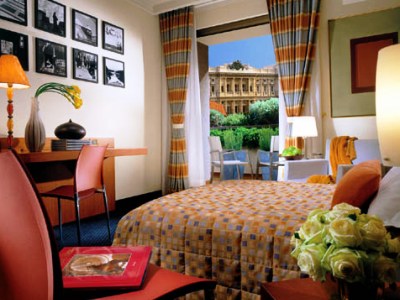 standard bedroom - hotel le meridien visconti rome - rome, italy