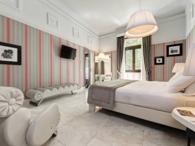 bedroom 1 - hotel grand hotel palace - rome, italy