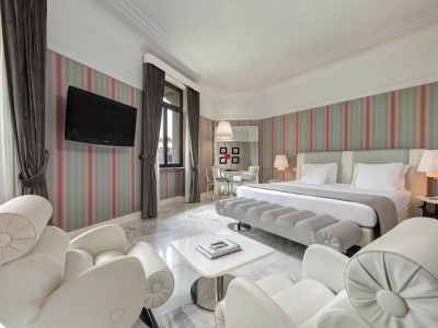 suite - hotel grand hotel palace - rome, italy