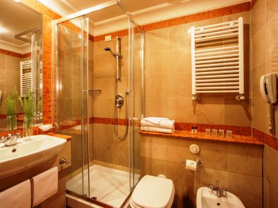 bathroom - hotel cristoforo colombo - rome, italy