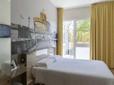 bedroom - hotel b and b hotel roma pietralata tiburtina - rome, italy