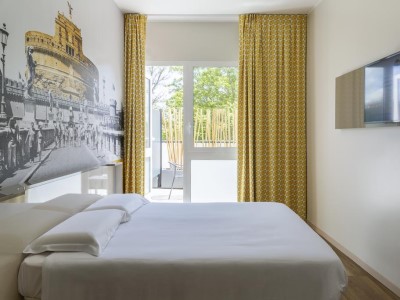 bedroom 2 - hotel b and b hotel roma pietralata tiburtina - rome, italy