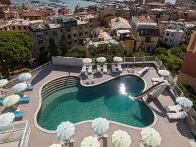 outdoor pool - hotel b and b santa margherita ligure - santa margherita ligure, italy