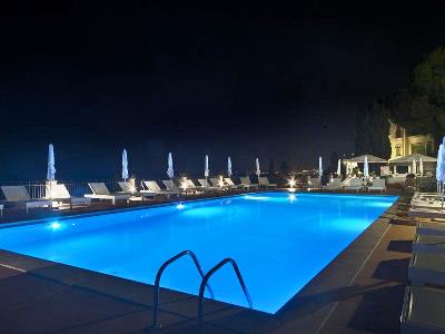 outdoor pool - hotel grand san pietro - taormina, italy