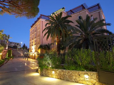 exterior view - hotel grand san pietro - taormina, italy