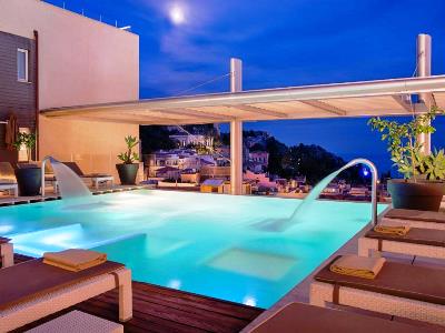 outdoor pool - hotel nh collection - taormina, italy