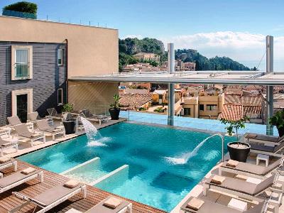 outdoor pool 2 - hotel nh collection - taormina, italy