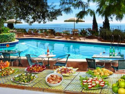 outdoor pool - hotel villa belvedere - taormina, italy