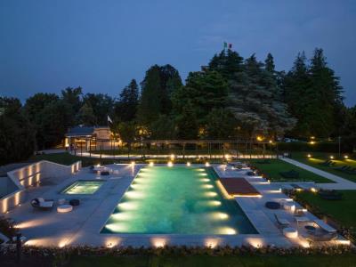outdoor pool 1 - hotel palace grand hotel varese - varese, italy