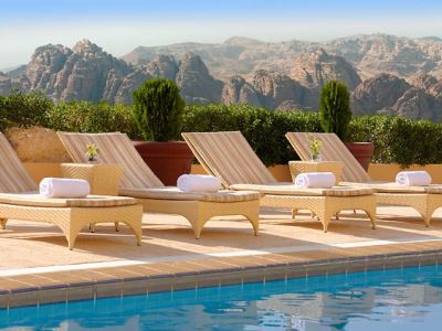 outdoor pool - hotel petra marriott - petra, jordan