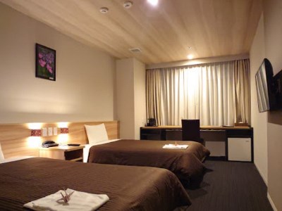 bedroom - hotel izumisano center hotel - izumisano, japan