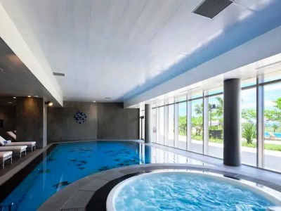 indoor pool - hotel hilton club the beach resort sesoko - okinawa island, japan