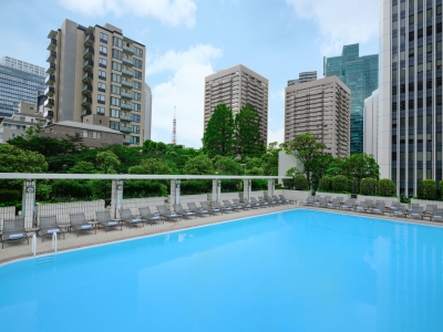 outdoor pool - hotel ana intercontinental - tokyo, japan