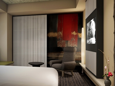 bedroom 1 - hotel resol trinity osaka - osaka, japan