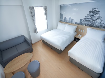 bedroom 1 - hotel travelodge honmachi osaka - osaka, japan