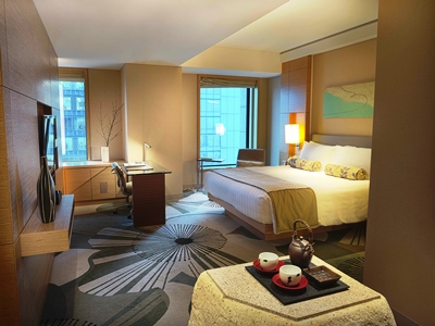 bedroom - hotel intercontinental osaka - osaka, japan