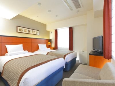 bedroom 2 - hotel mystays sakaisuji honmachi - osaka, japan