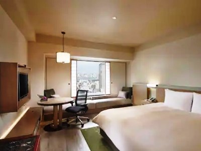 bedroom - hotel hilton osaka - osaka, japan