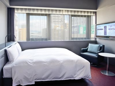 bedroom - hotel hakata green hotel 1 - fukuoka, japan