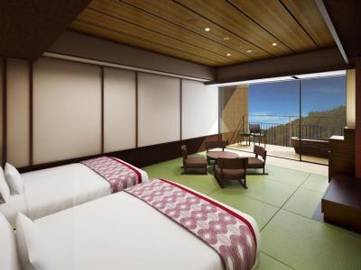 bedroom - hotel hakone kowakien tenyu - hakone, japan