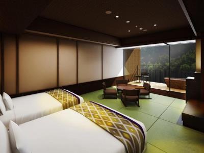 bedroom 1 - hotel hakone kowakien tenyu - hakone, japan