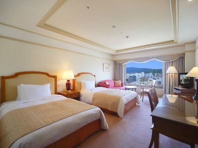 bedroom 1 - hotel nikko princess - kyoto, japan