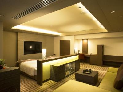bedroom 1 - hotel keihan kyoto grande - kyoto, japan