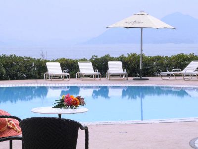 outdoor pool - hotel grand prince hiroshima - hiroshima, japan