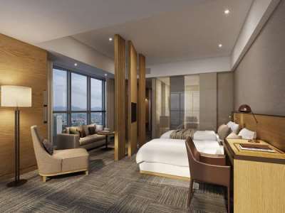 bedroom - hotel golden tulip incheon airport hotel suite - incheon, south korea