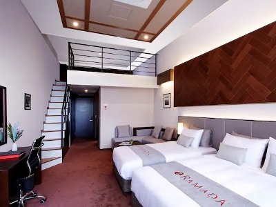 bedroom 1 - hotel ramada hotel suites gangwon pyeongchang - pyeongchang-gun, south korea