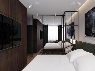 bedroom - hotel a22 - riga, latvia