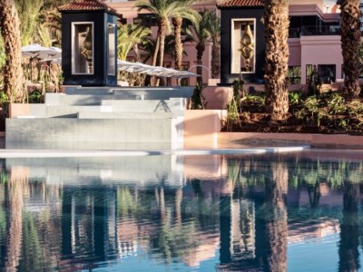 outdoor pool - hotel movenpick mansour eddahbi - marrakech, morocco