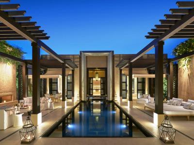 outdoor pool 1 - hotel mandarin oriental - marrakech, morocco