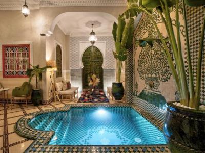 indoor pool - hotel riad arabkech - marrakech, morocco