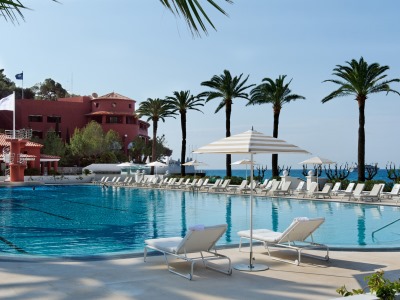 outdoor pool - hotel l'hermitage - monte carlo, monaco