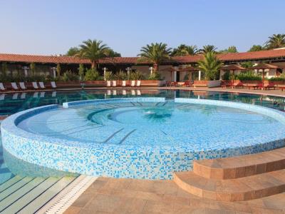 outdoor pool - hotel resort slovenska plaza - budva, montenegro