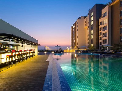 outdoor pool - hotel novotel yangon max - yangon, myanmar