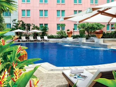 outdoor pool - hotel parkroyal yangon - yangon, myanmar