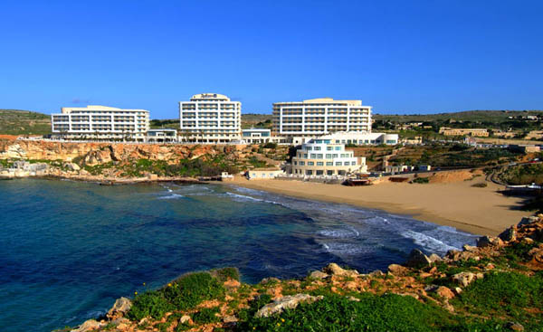 exterior view - hotel radisson blu resort and spa golden sands - golden sands bay, malta