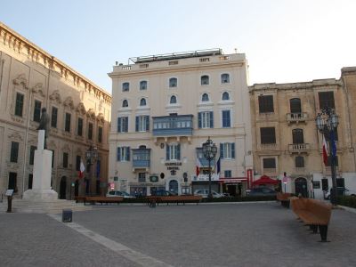 exterior view - hotel castille - valletta, malta