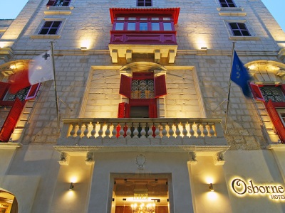 exterior view - hotel osborne - valletta, malta
