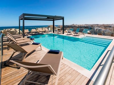 outdoor pool - hotel mercure st. julians malta - st julians, malta