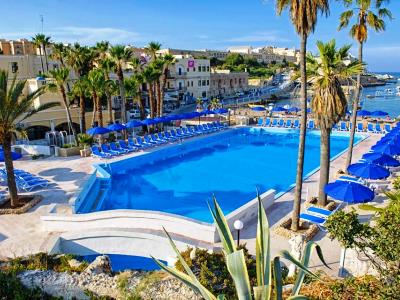 exterior view - hotel beach garden - st julians, malta