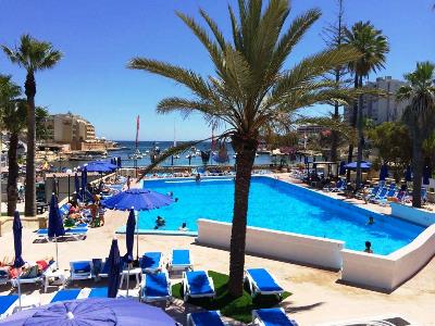 outdoor pool - hotel beach garden - st julians, malta
