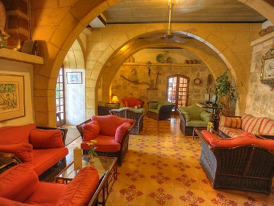 lobby - hotel cornucopia - gozo, malta